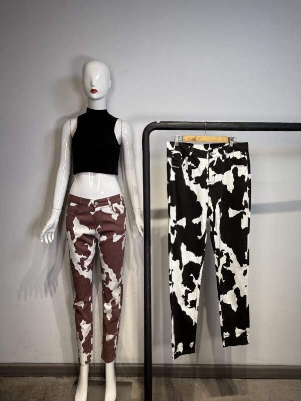 Pantalones Jeans Estampado Vaca