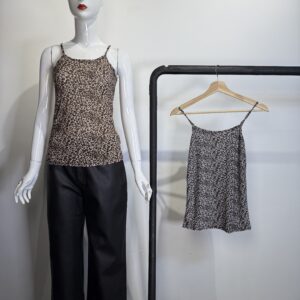 Top de Tirantes Fino con Estampado Animal Print