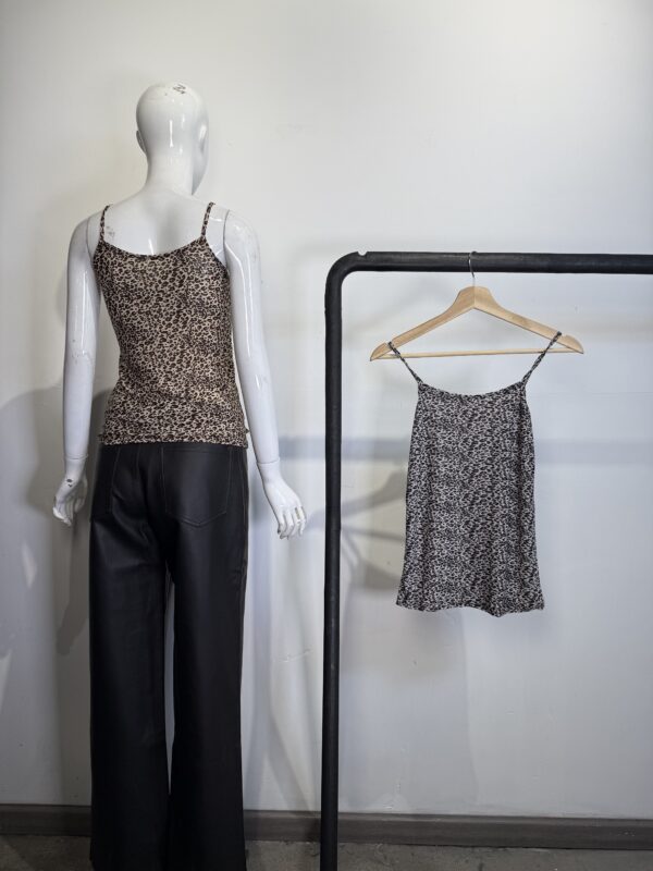 Top de Tirantes Fino con Estampado Animal Print